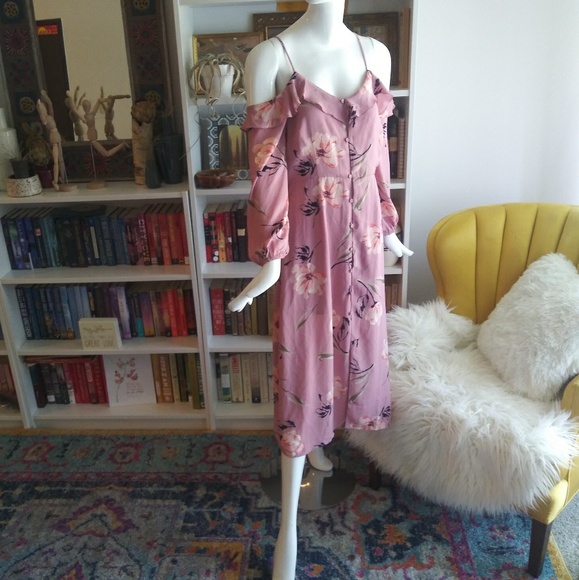 love, Fire Dresses & Skirts - 🔥3/30$ Dress Long Sleeve Floral Ruffle LOVE FIRE